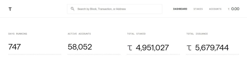 TAO Token website