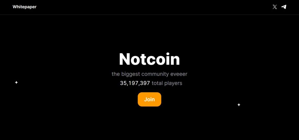Notcoin Website