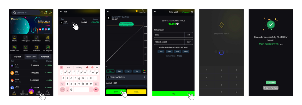 Toncoin on SunCrypto