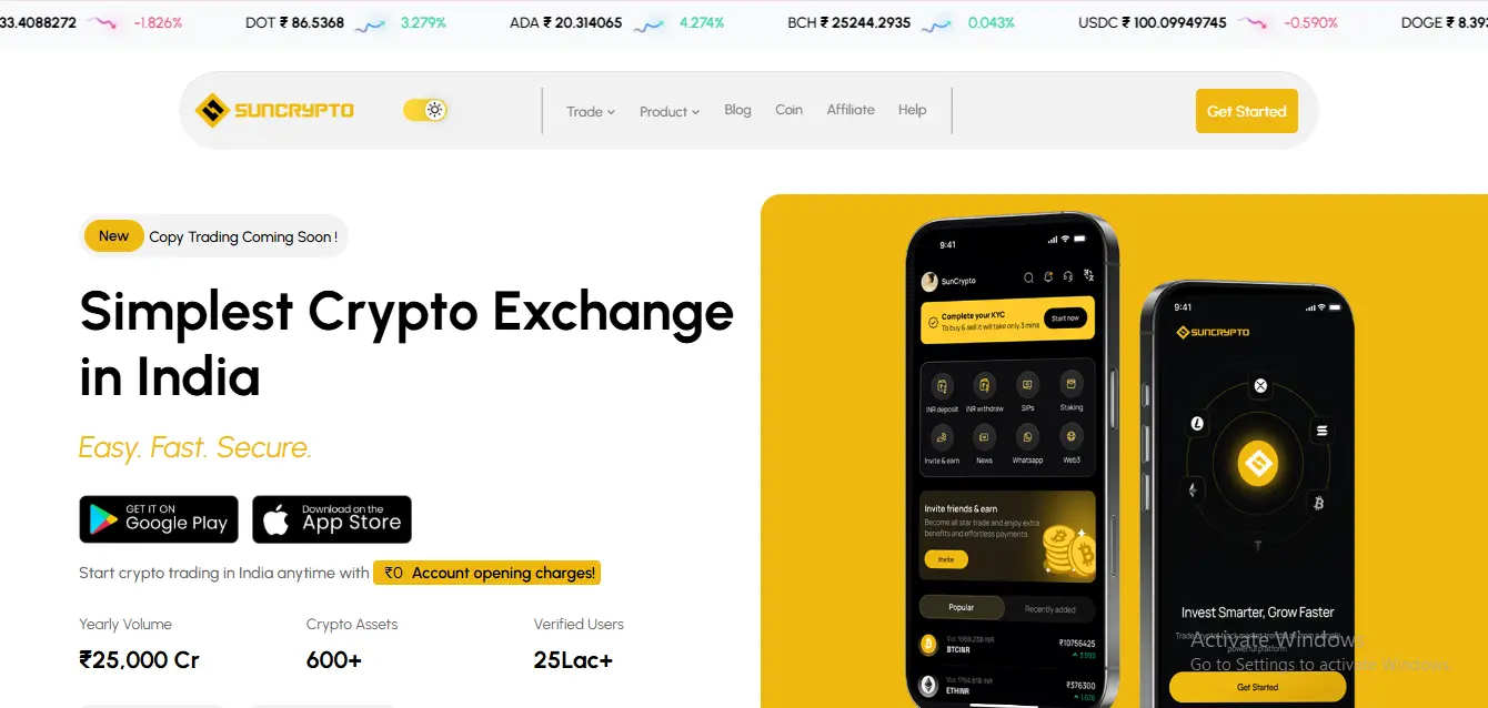 best crypto exchange in India